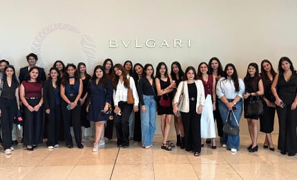 Batch 17 students visit Bvlgari Serpenti Infinito exhibition