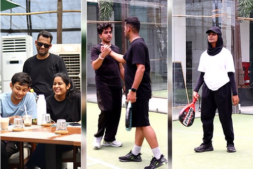 Hospitality-Business-Leadership-program-students-visit-rooftop-padel-court-Worli-SP-Jain-Mumbai2