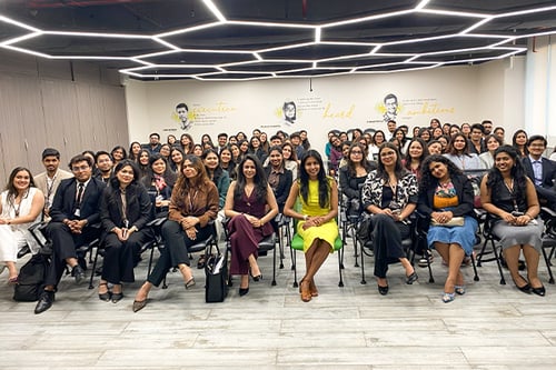 Megha-Malagatti-Managing-Director-Hermès-India-luxury-session-with-MGLuxM-students-at-SP-Jain-Global-1