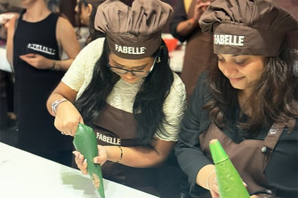 SP Jain Global MGLuxM and HBL students exploring the art of gourmet chocolate making at Fabelle, ITC Maratha Inside image 4