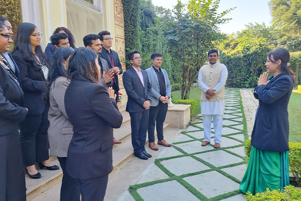Learning luxury hospitality at Taj Rambagh Palace