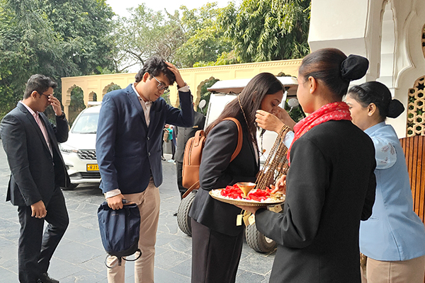 Learning luxury hospitality at Taj Rambagh Palace