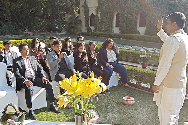 Learning luxury hospitality at Taj Rambagh Palace