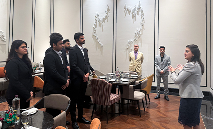Hospitality Business Leadership students visit Fairmont Hotel Mumbai 2025 – SP Jain