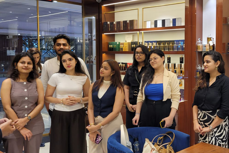 Batch 16 students engage with luxury retail at Scentido